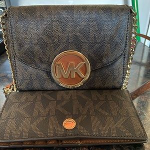 Michael Kors Crossbody bag and matching wallet